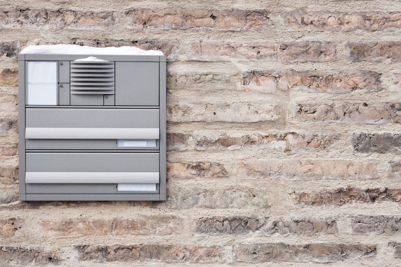 Modern Brick Mailbox Installation