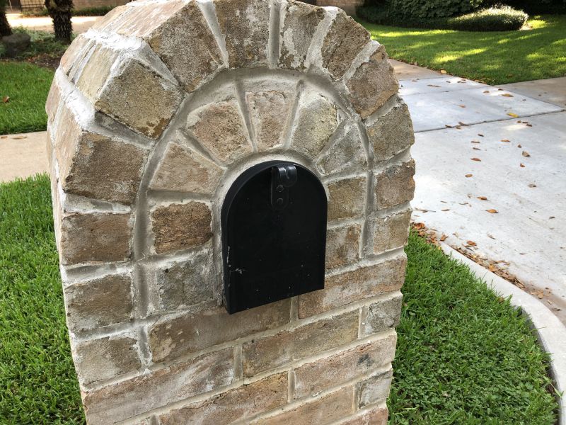 Finished Brick Mailbox Designs